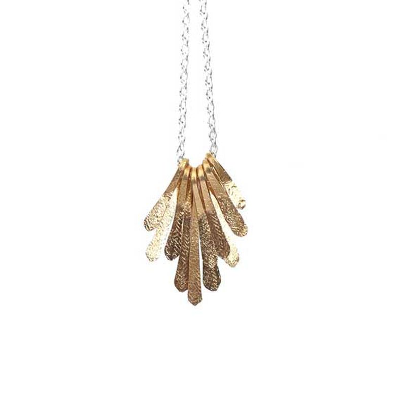 Lilygriffin Jewellery Gold Flutter Necklace 45cm image number 0