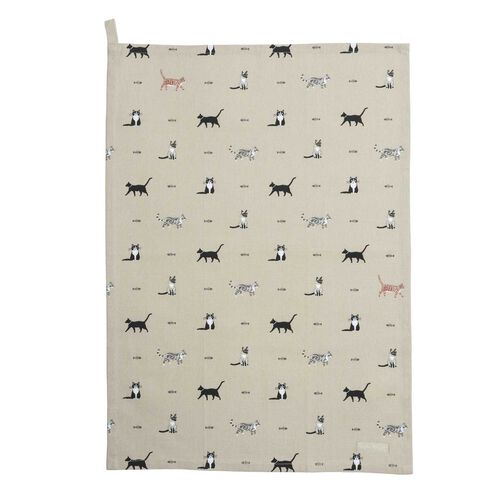 Sophie Allport Tea Towel Purrfect