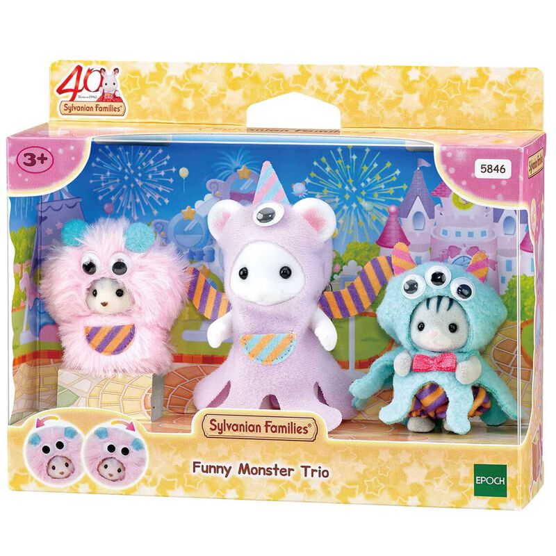Sylvanian Families Funny Monster Trio image number 0