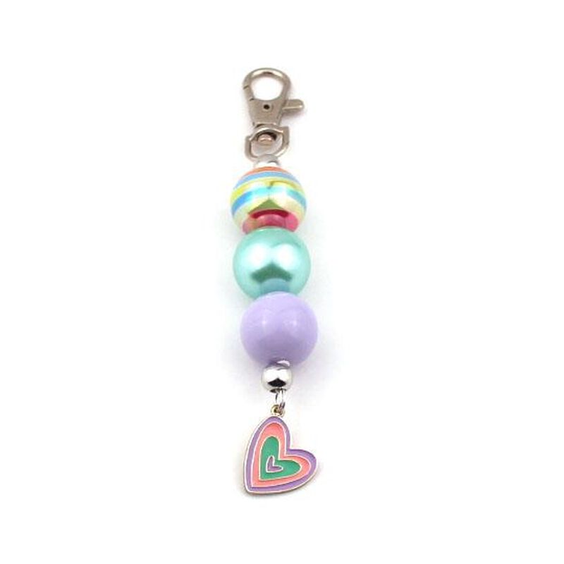 Bubblegum Bella Bag Tag Heart image number 0