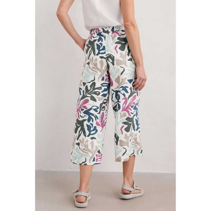 Seasalt Cornwall Peaceful Haven Culottes Sea Frond Chalk image number 1