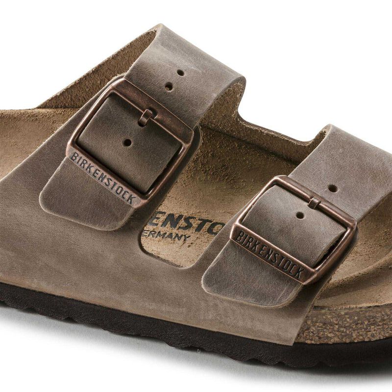 Birkenstock Arizona Oiled Leather Tobacco Regular Width Sandal image number 2