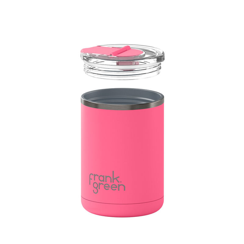 frank green 12oz S/Steel Cup With Screw Hinged Lid Bubblegum image number 3