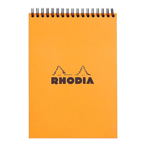Rhodia Classic Notepad Spiral A5 Lined Orange