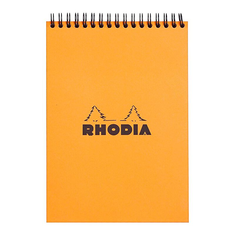 Rhodia Classic Notepad Spiral A5 Lined Orange image number 0