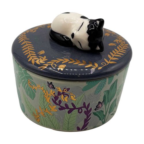 House Of Disaster Boulevard Cat Trinket Pot