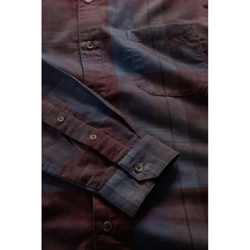 Seasalt Cornwall Men's Shoreman Shirt Long Ships Bitter Cocoa image number 2