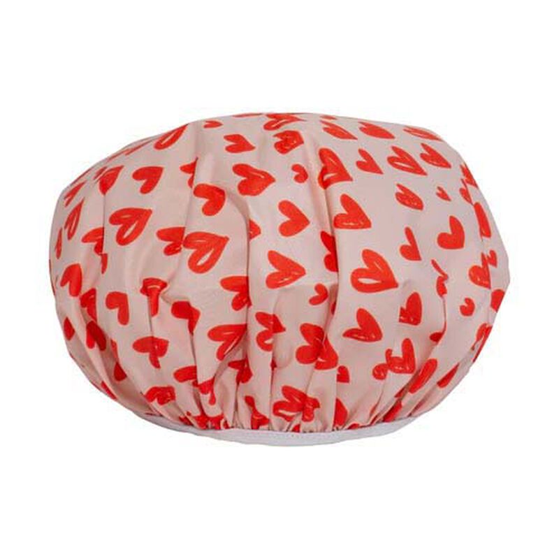 Simply Essential Luxe Shower Cap - Hearts image number 1
