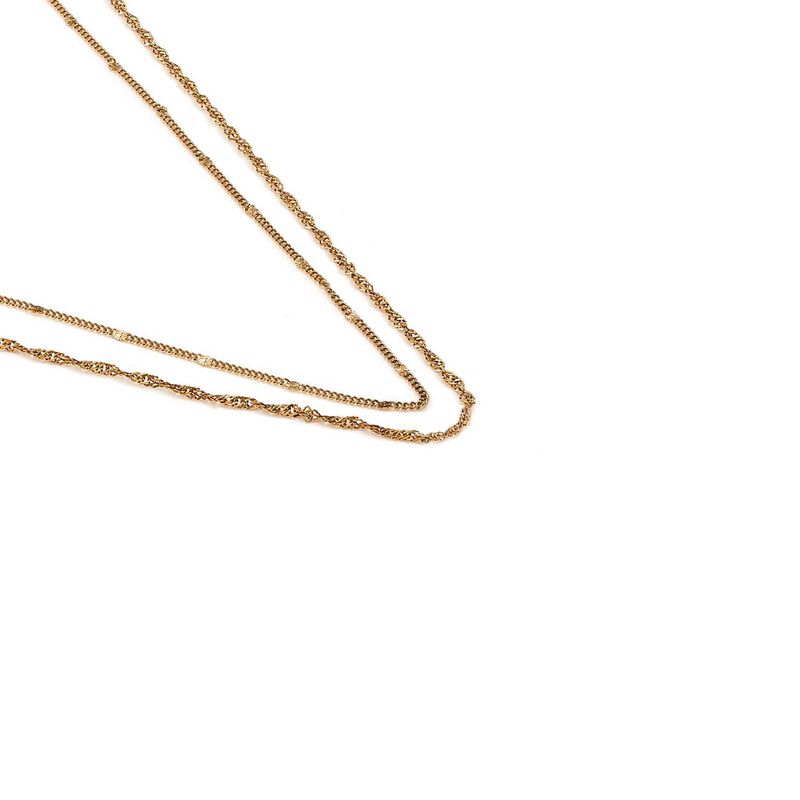 Silk & Steel Duo Necklace image number 2