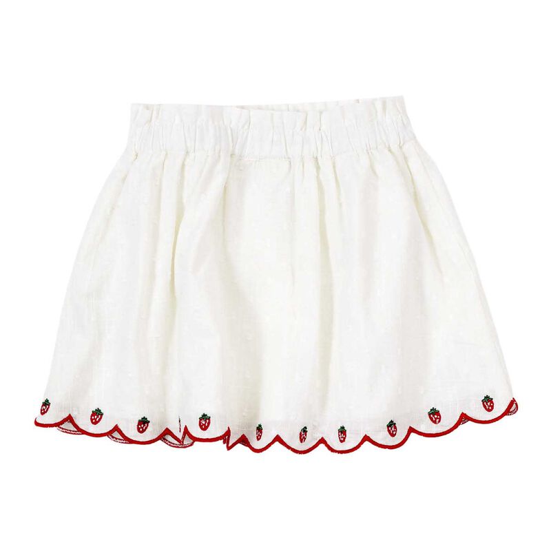 Goldie + Ace Scallop Hem Strawberry Skirt 3-5Y image number 0