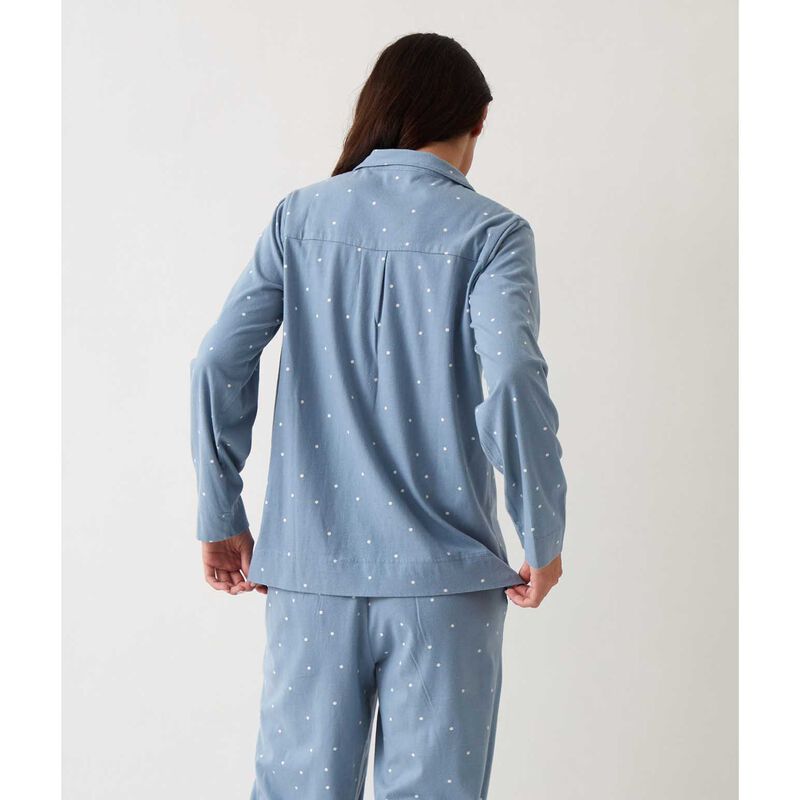 Wallace Cotton Georgie Organic Brushed Cotton Knit PJ Shirt image number 1