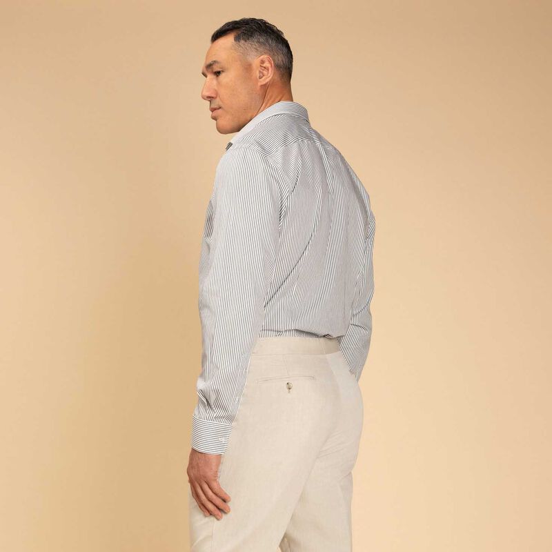 Rembrandt London Green Pencil Stripe Shirt image number 1