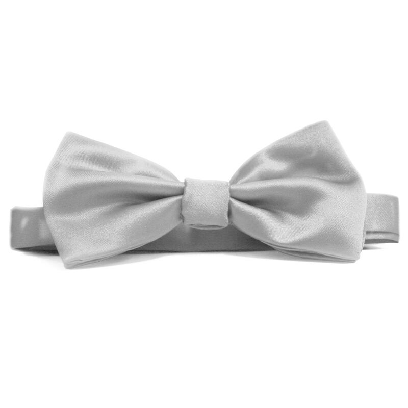 Fellini Italian Satin Dean Band Bow Tie image number 4