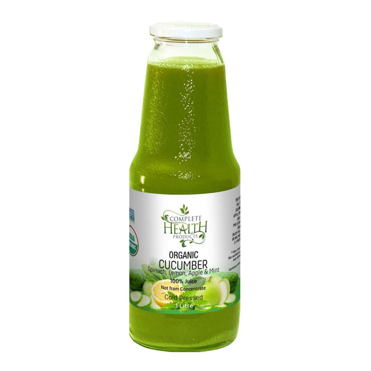 Complete Health Organic Cucumber Spinach Apple Lemon Mint Juice 1L Ballantynes Department Store