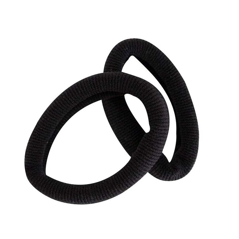 Mae Large Black Ponytail Elastics 2-Pack image number 1