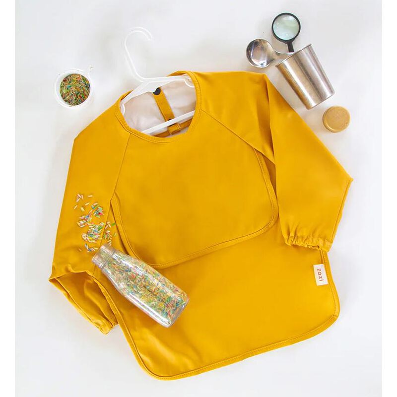 Zazi Sleeved Bib - Yolk image number 1