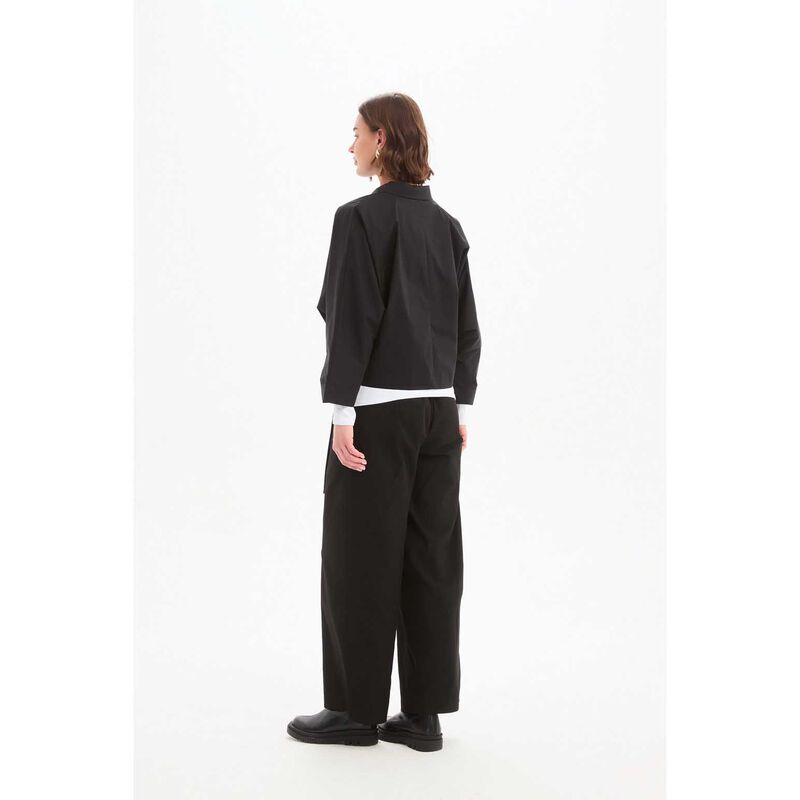 TIRELLI Wide Crop Poplin Overshirt image number 1