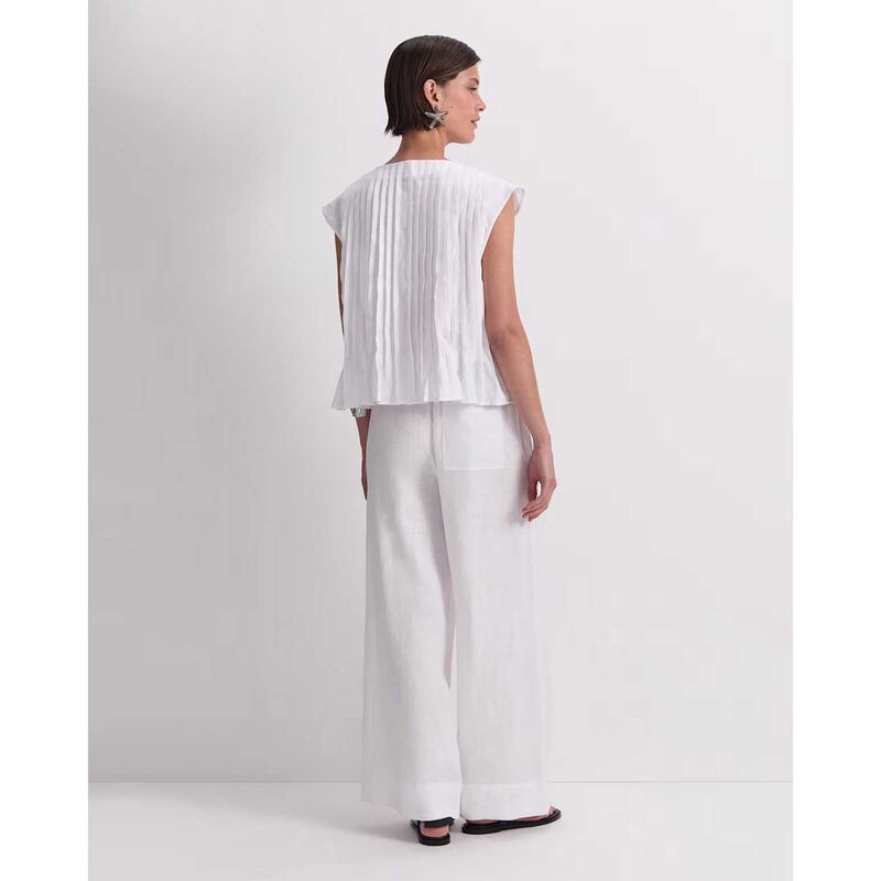 Sportscraft Ariana Pintuck Linen Blouse image number 5