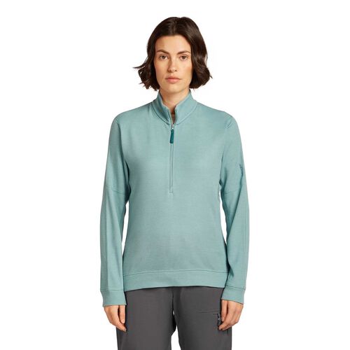 Icebreaker W Merino 260 Waffle Knit Wander LS Half Zip