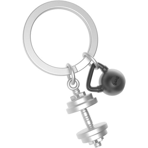 Metalmorphose Dumbbell Keychain