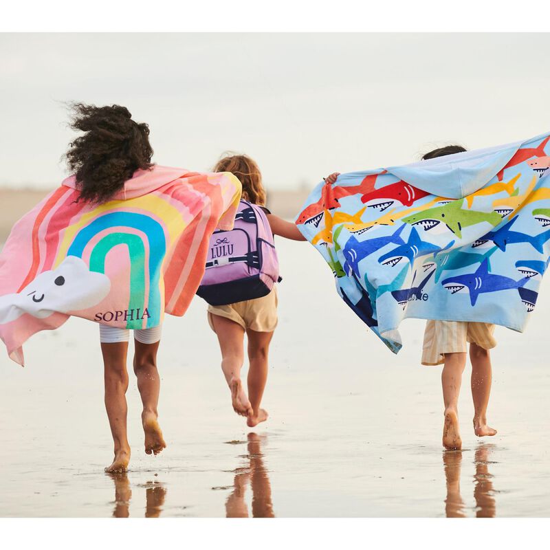 Pottery Barn Kids Rainbow Shark Kid Wrap Rainbow image number 2