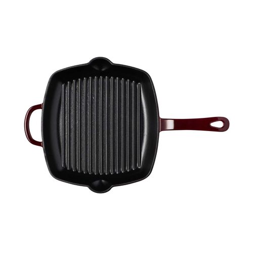 Maxwell & Williams Cast Iron Grill Pan Merlot 26cm Gift Boxed