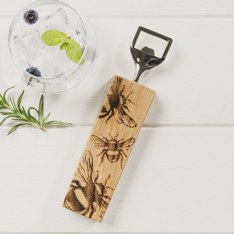 Selbrae House Oak Bottle Opener - Bee image number 1