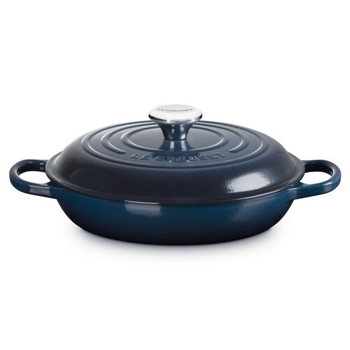 Le Creuset Cast Iron Shallow Casserole 26cm - Nuit