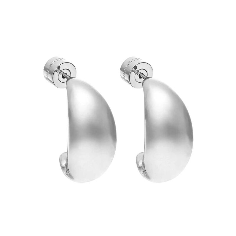 Silk & Steel Dynamic Hoop Earrings Small image number 0