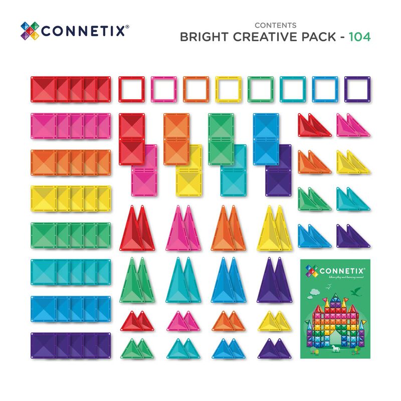 Connetix Tiles Bright Creative Pack 104 Pc image number 2