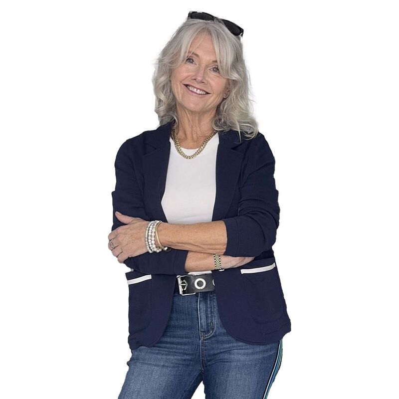 Lemon Tree Claudia Sweat Jacket Navy image number 0