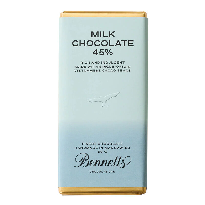 Bennetts of Mangawhai Milk Chocolate Bar 60g image number 0