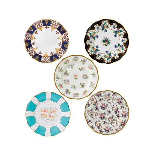 Royal Albert 100 Years of Royal Albert Set of Side Plates