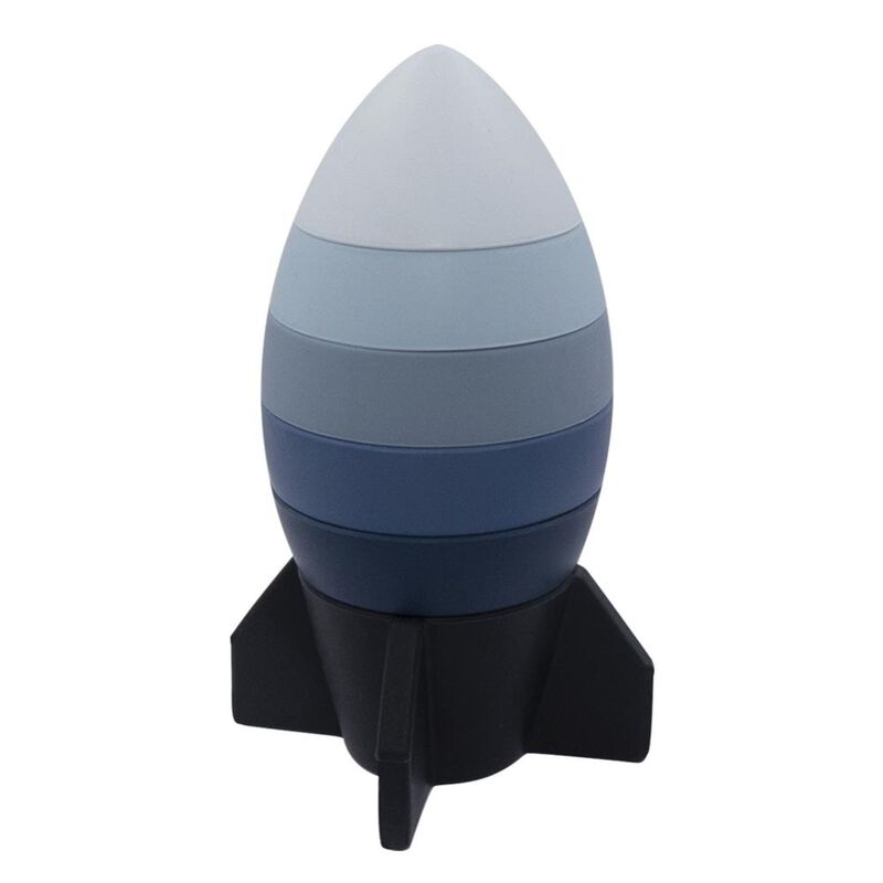 Living Textiles Silicone Rocket Stacking Puzzle image number 0