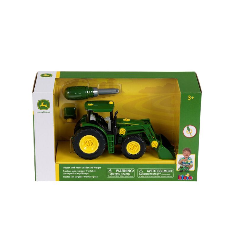 John Deere 1:24 Buildable Tractor with Front Loader image number 1