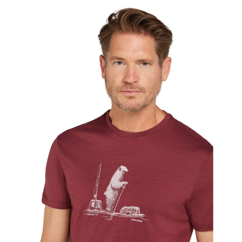 Icebreaker M Merino 150 Tech Lite SS Tee Polar Paddle image number 2