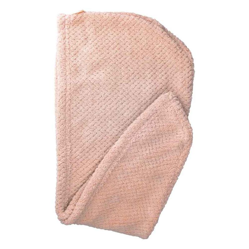 Simply Essential Quick Dry Hair Turban - Pink image number 1