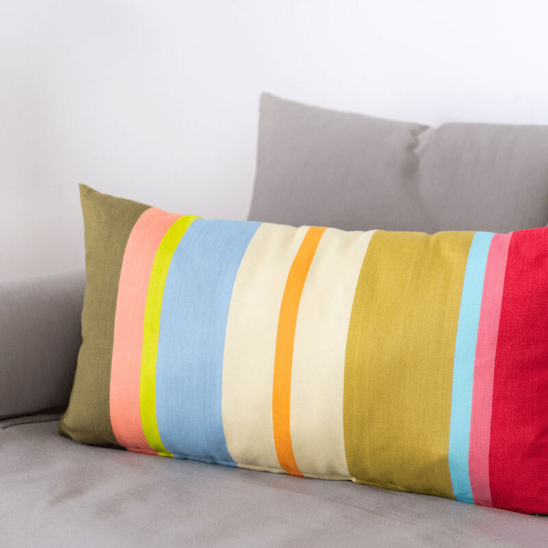 Remember Olivia Striped Cushion With Inner image number 1