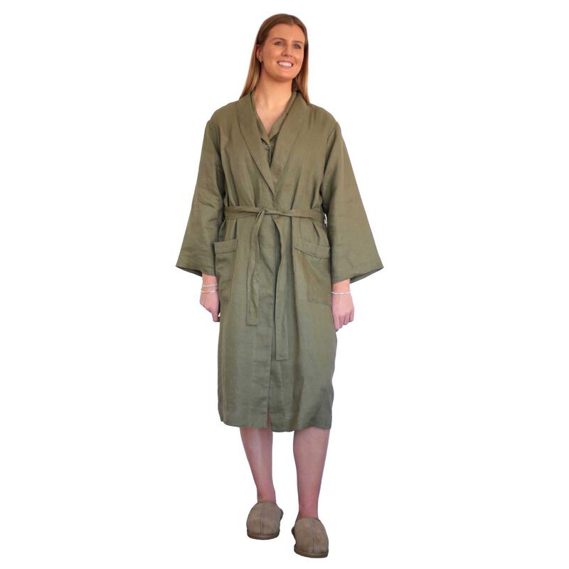 MM Linen Ivy Linen Robe image number 0