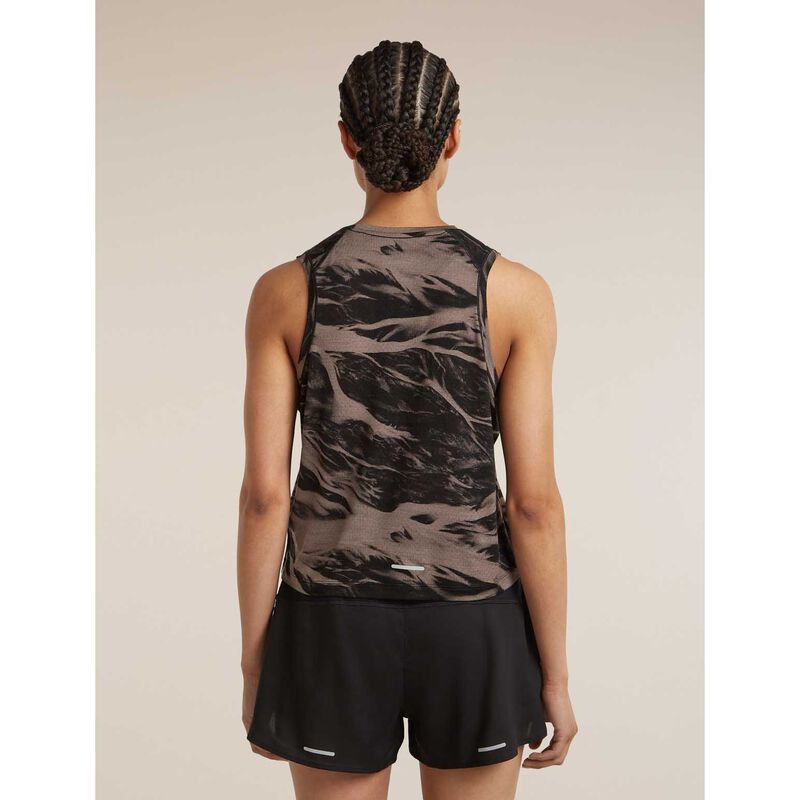 Icebreaker W Merino Blend 125 Cool-Lite Speed Tank Motion AOP image number 1
