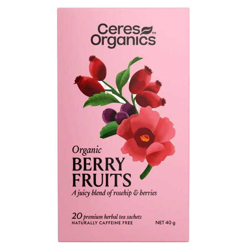 Ceres Organics Berry Fruits Tea 20 Sachets image number 0