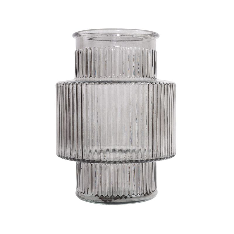 ImPres Shaped Retro Vase Grey - 12x17.5cm image number 0
