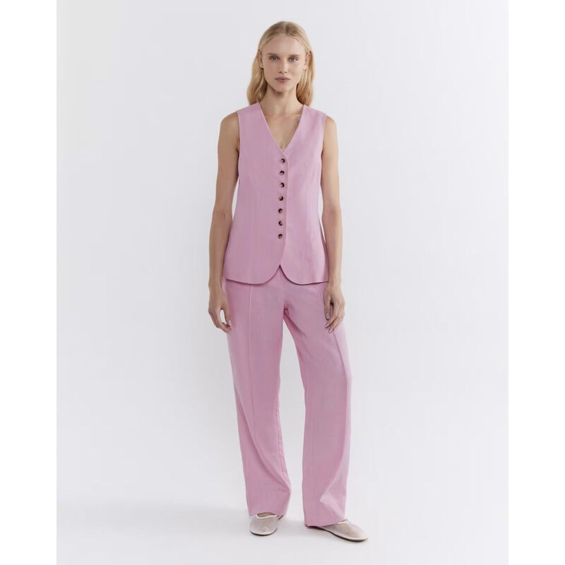 JAG Kayla Linen Pintuck Pant image number 7