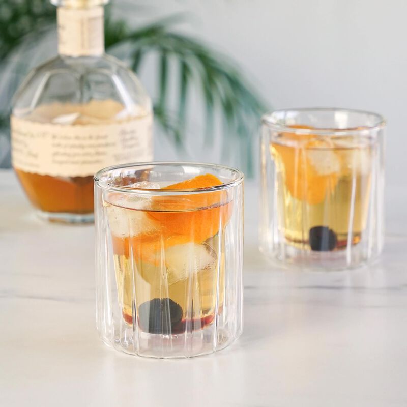 Double Walled Rocks Glasses by Viski® image number 1