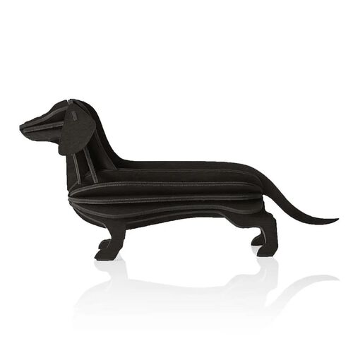Lovi 3D Puzzle Decor Dachshund 12cm Black