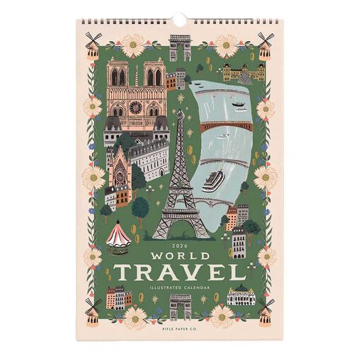 Rifle Paper Co. Travel Wall Calendar 2026