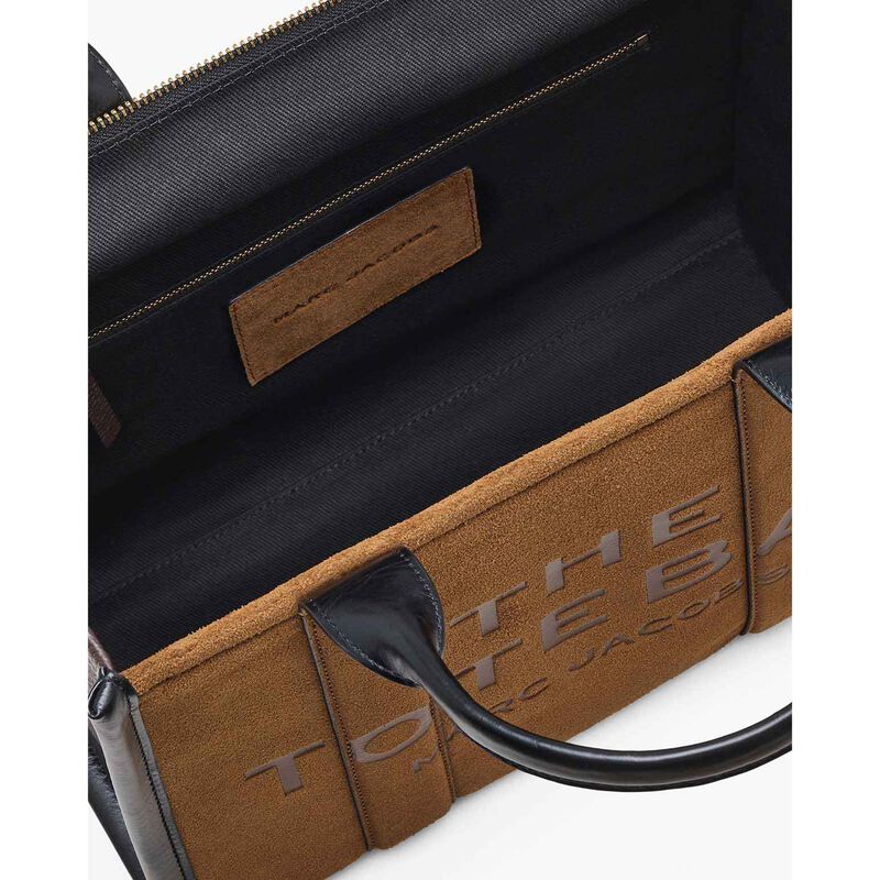 MARC JACOBS The Suede Leather Blocked Medium Tote Bag image number 2