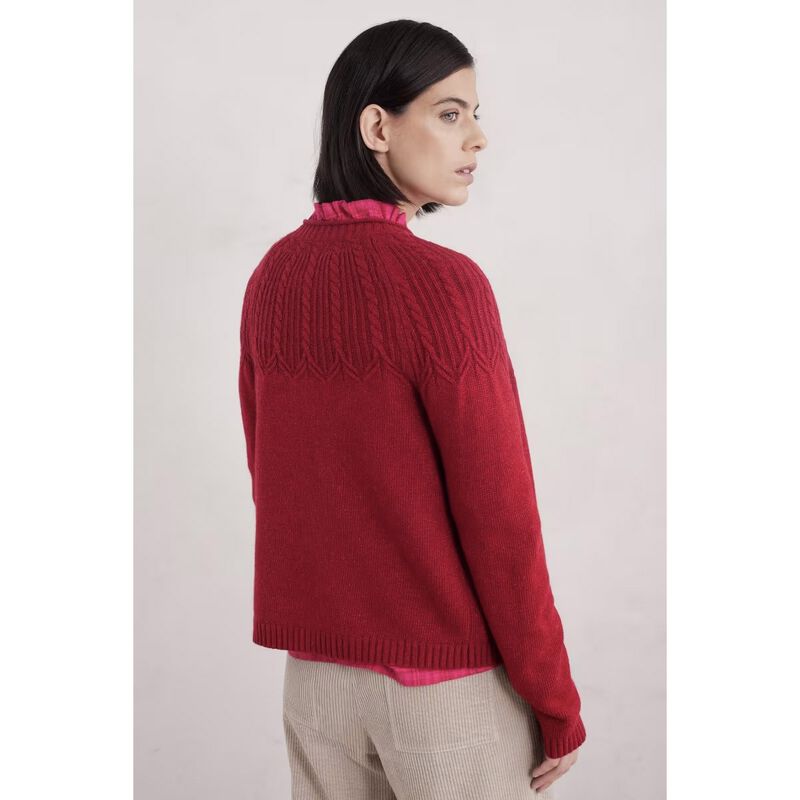 Seasalt Cornwall Sand Song Cardigan Sparkle Dahlia image number 1