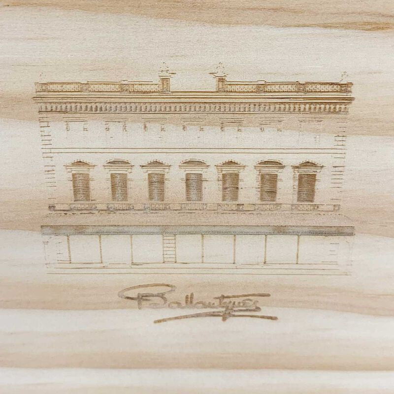 Ballantynes Wooden Cake Box 150mm image number 1