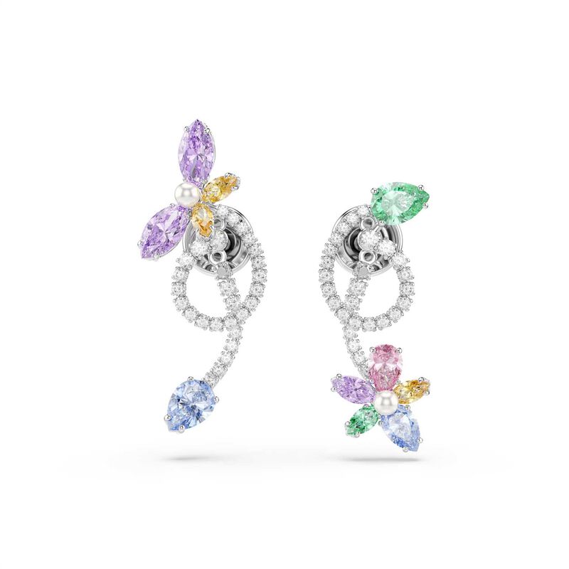 Swarovski x Ariana Grande Garden Collection Drop Earrings With Ear Jacket image number 2